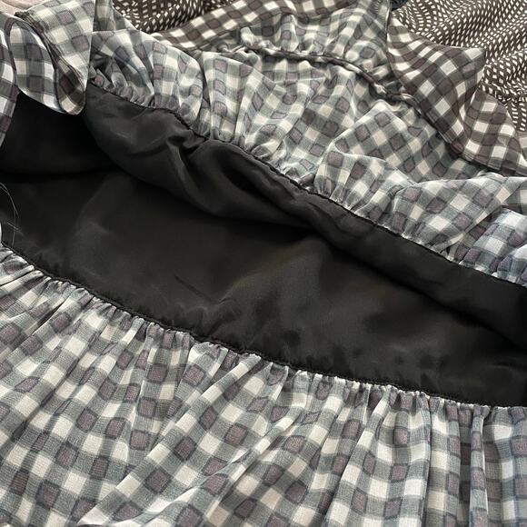 Jonathan Simkhai Dress Mixed Media Black White silk Blend Size XS Romance Flowy - Picture 3 of 10